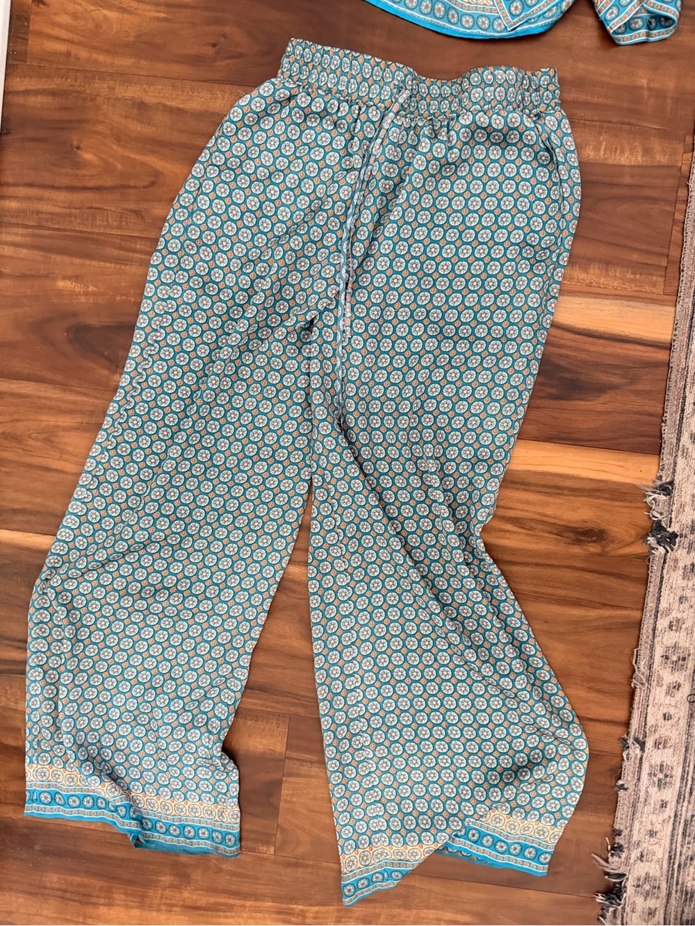 Max Studio Blue Patterned Two-Piece Set - Picture 4 of 4